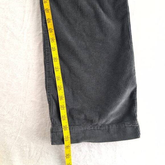James Perse Wale WideLeg Soft Corduroy Concrete Pigment Pants Women's Large Grey - Picture 7 of 11